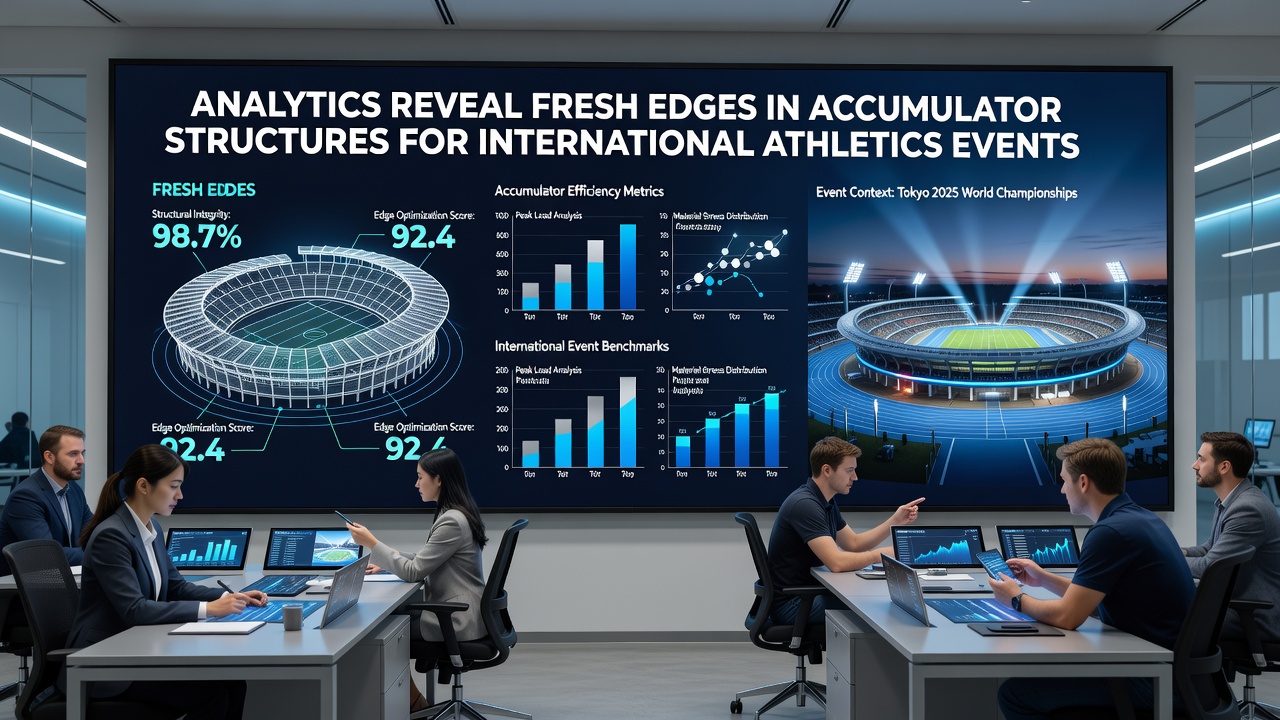 Athletes competing in international track and field events with overlaid statistical accumulator projections