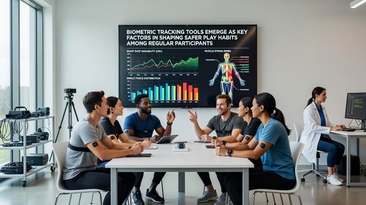 Dashboard display showing real-time biometric feedback during gaming sessions