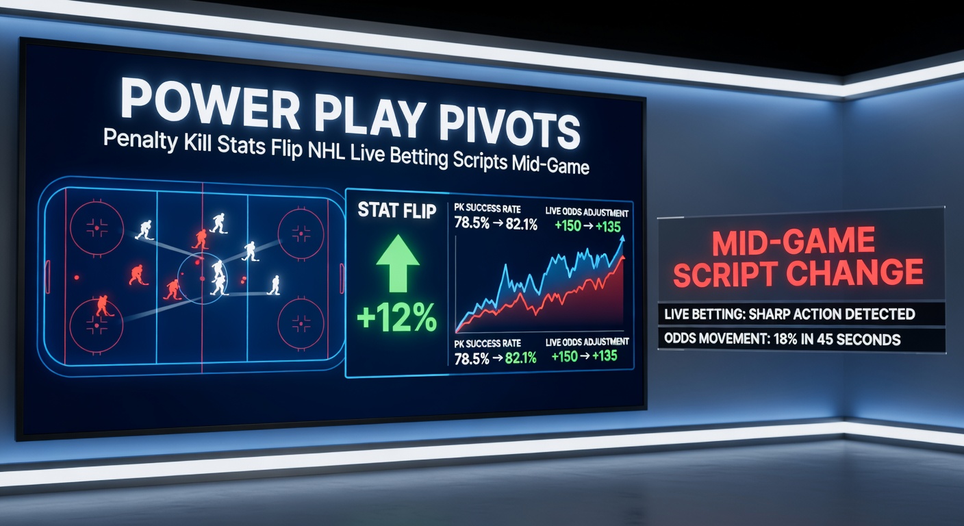 Close-up of NHL goaltender making a key save on power play, with penalty kill defenders clearing the crease