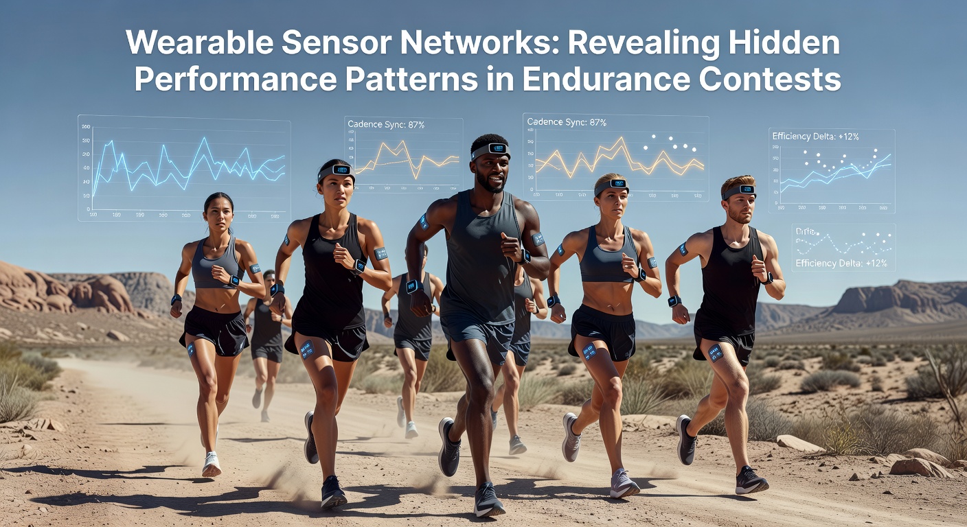 Detailed view of sensor data dashboards used by coaching teams to analyze endurance performance trends